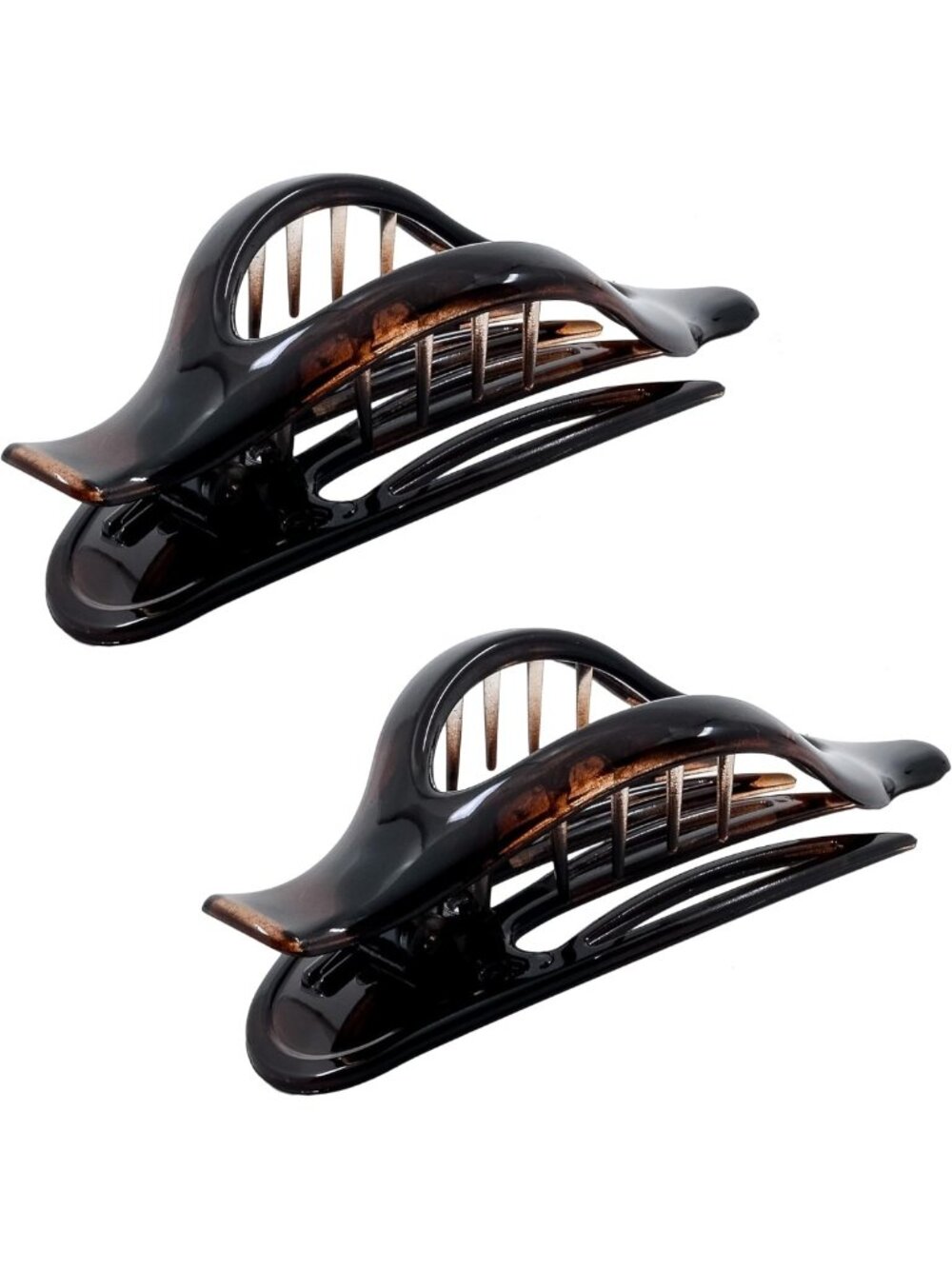 2PK Large French Flat Hair Clips for Thick & Long Hair - Stylish Claw Clips